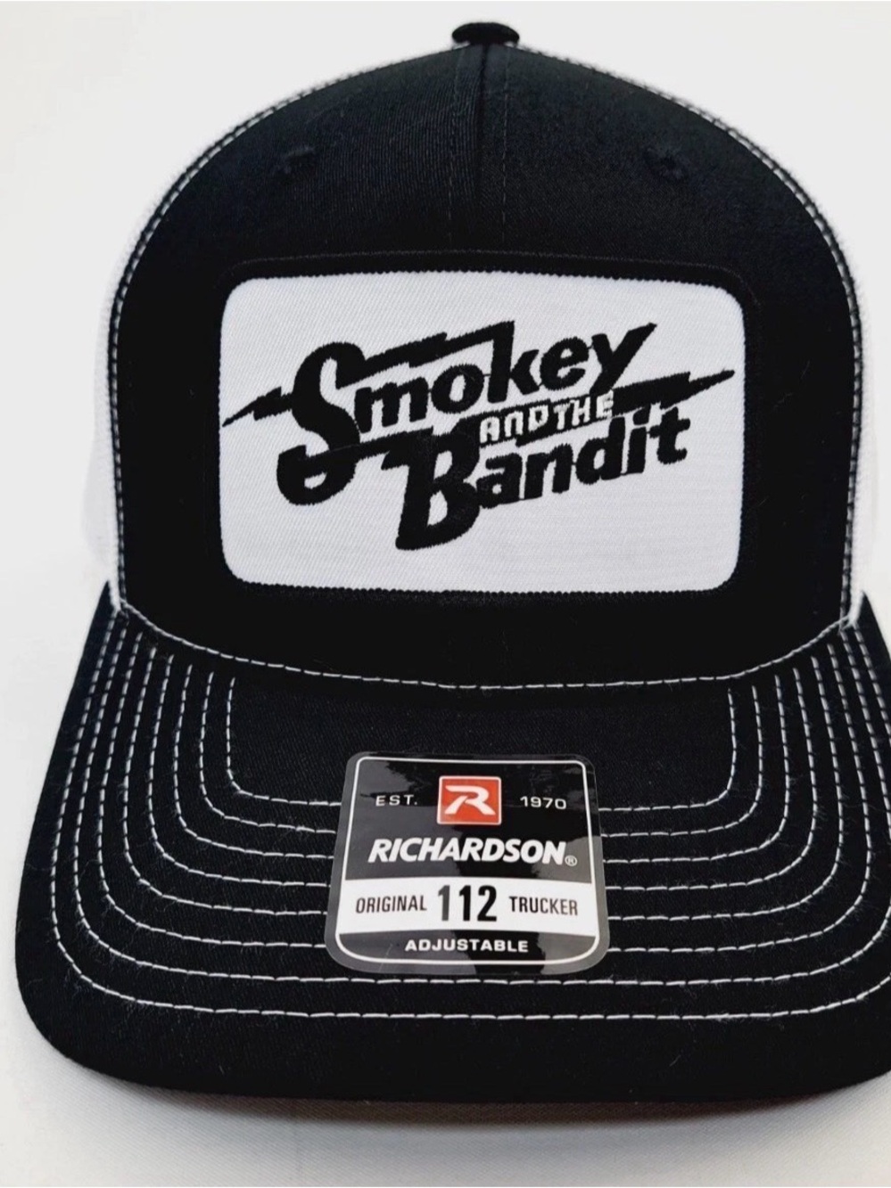 Smokey And The Bandit Embroidered Patch Trucker Mesh Snapback Cap
